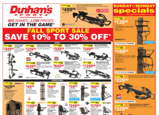 Dunham’s Sports Weekly Ad Sep 03 – Sep 8, 2022