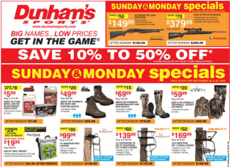 Dunham’s Sports Weekly Ad Sep 24 – Sep 29, 2022