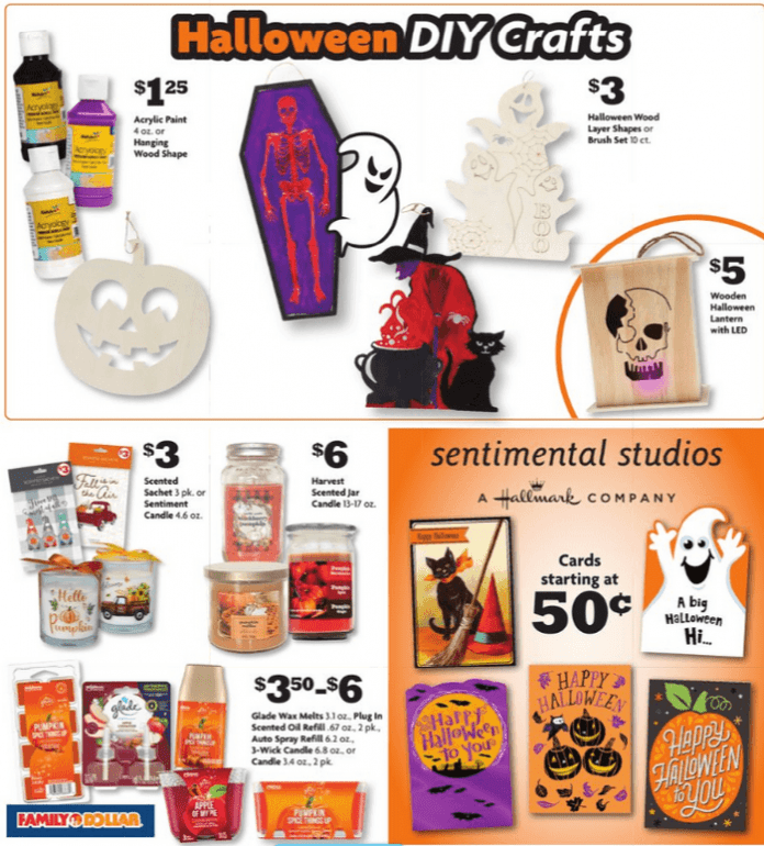 Family Dollar Halloween Flyer Sale Sep 19 Oct 31, 2022