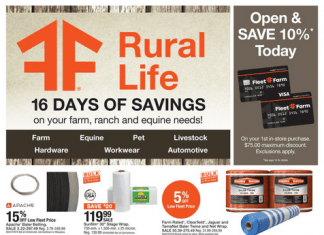 Fleet Farm Rural Life Mailer Sep 02 – Sep 17, 2022