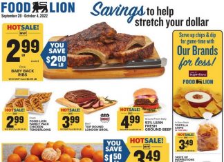 Food Lion Weekly Ad Sep 28 – Oct 04, 2022