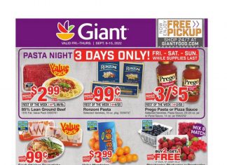 Giant Food Weekly Ad Sep 09 – Sep 15, 2022