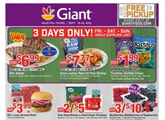 Giant Food Weekly Ad Sep 16 – Sep 22, 2022