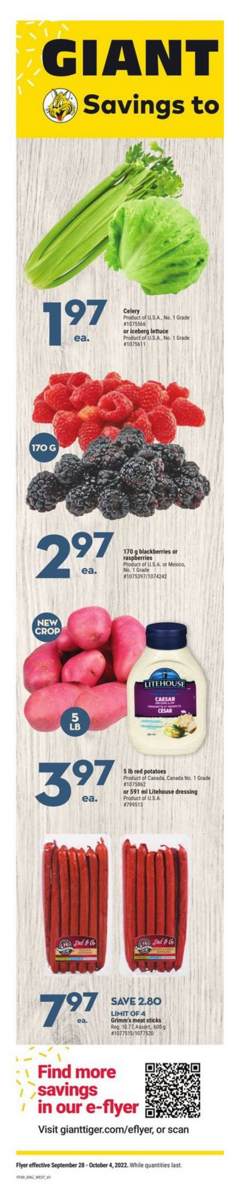 Giant Tiger Weekly Ad Sep 28 Oct 04, 2022