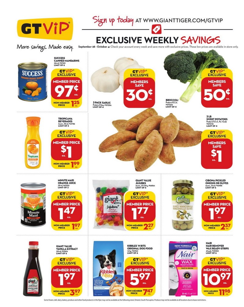 Giant Tiger Weekly Ad Sep 28 Oct 04, 2022