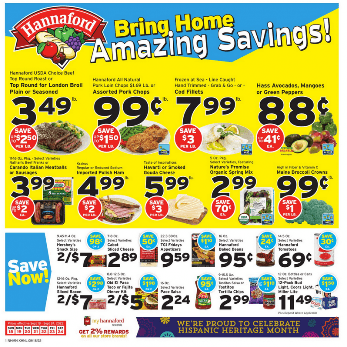Hannaford Weekly Ad Sep 18 Sep 24, 2022