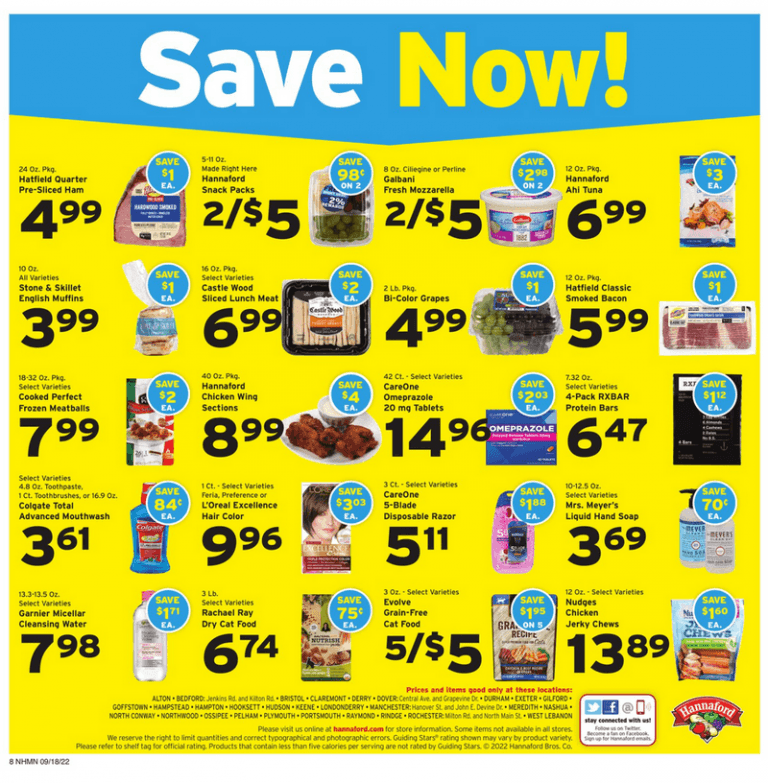 Hannaford Weekly Ad Sep 18 Sep 24, 2022