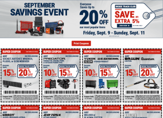 Harbor Freight Coupon Ad Sep 09 – Sep 11, 2022