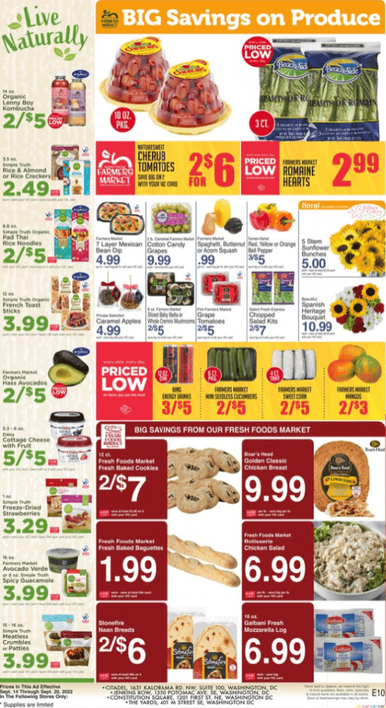 Harris Teeter Weekly Ad Sep 14 Sep 20, 2022