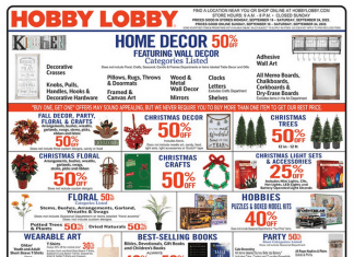Hobby Lobby Weekly Ad Sep 18 – Sep 24, 2022