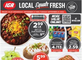IGA Weekly Ad Sep 21 – Sep 27, 2022