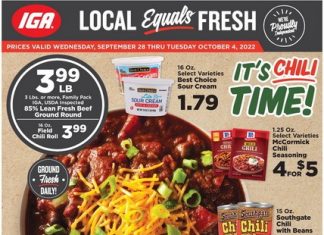 IGA Weekly Ad Sep 28 – Oct 04, 2022