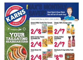 Karns Quality Foods Monthly Ad Sep 06 – Oct 03, 2022