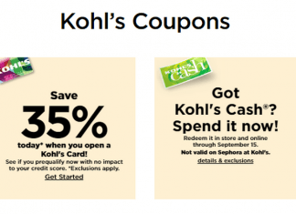 Kohl’s Coupon Sale Until Sep 15, 2022