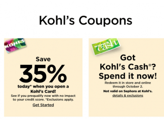 Kohl’s Coupon Sale Until Oct 02, 2022