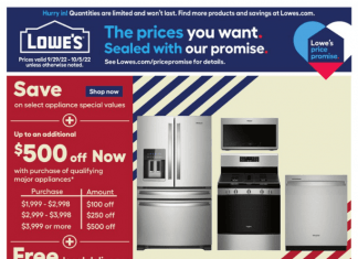 Lowe’s Weekly Ad Sep 29 – Oct 05, 2022