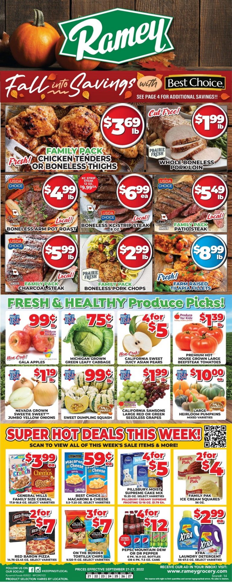 Price Cutter Weekly Ad Sep 21 Sep 27, 2022