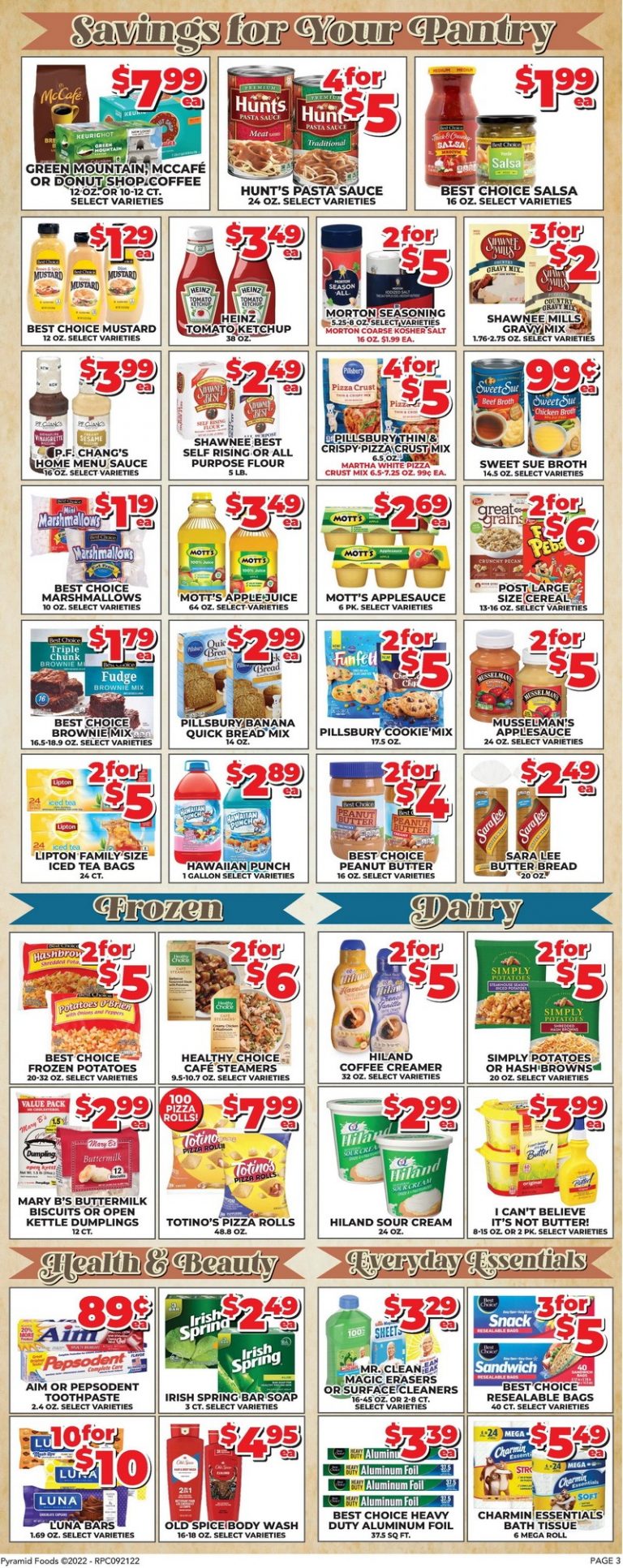 Price Cutter Weekly Ad Sep 21 Sep 27, 2022