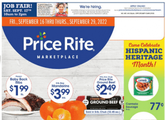 Price Rite Weeky Ad Sep 16 – Sep 29, 2022