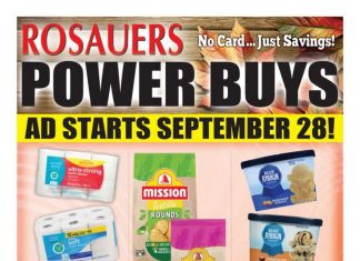 Rosauers Monthly Ad Sep 28 – Nov 01, 2022