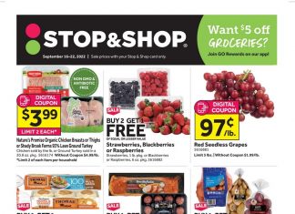 Stop & Shop Weekly Ad Sep16 – Sep 22, 2022