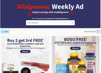 Walgreens Weekly Ad Sep 11 – Sep 17, 2022