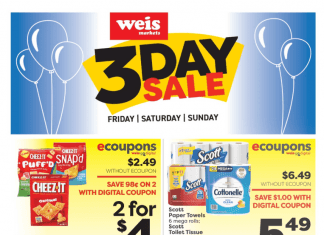 Weis Markets Three Day Ad Sep 16 – Sep 18, 2022