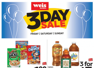 Weis Markets Three Day Ad Sep 23 – Sep 25, 2022
