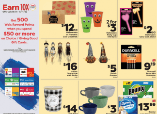 Weis Markets Halloween & Home Sale Sep 26 – Oct 05, 2022