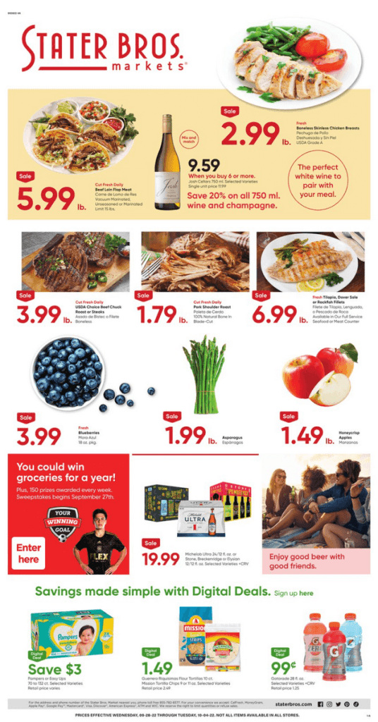 Stater Bros Weekly Ad Sep 28 Oct 04, 2022