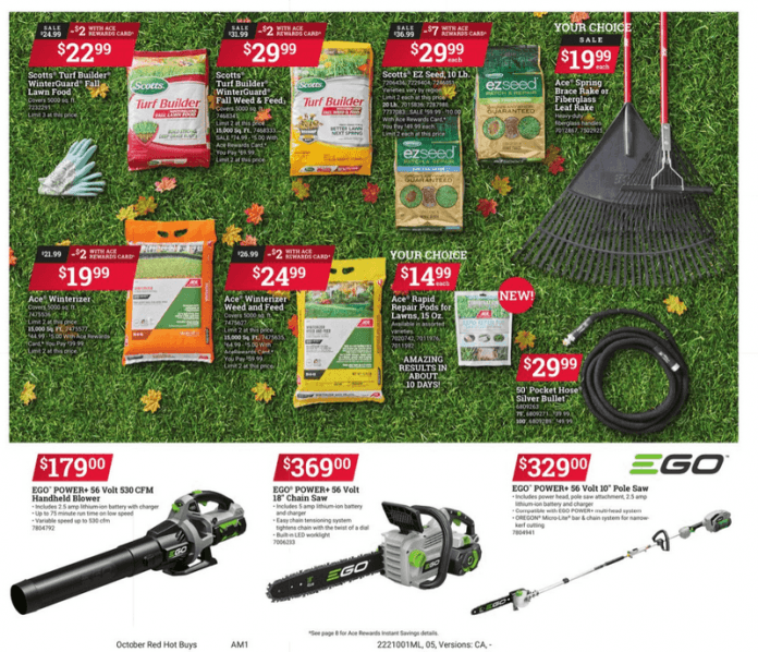 ACE Hardware Red Hot Buy Sale Oct 01 Oct 31, 2022