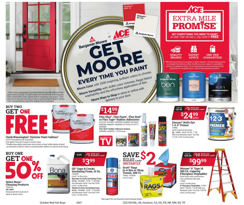 ACE Hardware Red Hot Buy Sale Oct 01 Oct 31, 2022