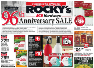 ACE Hardware 96th Anniversary Sale Oct 07 – Oct 16, 2022