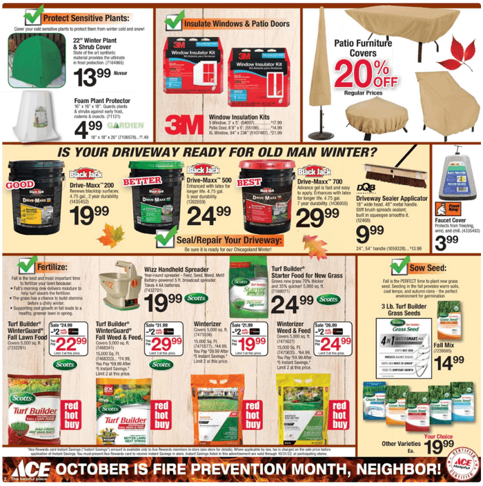 ACE Hardware Fall CleanUp Sale Oct 18 Oct 31, 2022 (Halloween