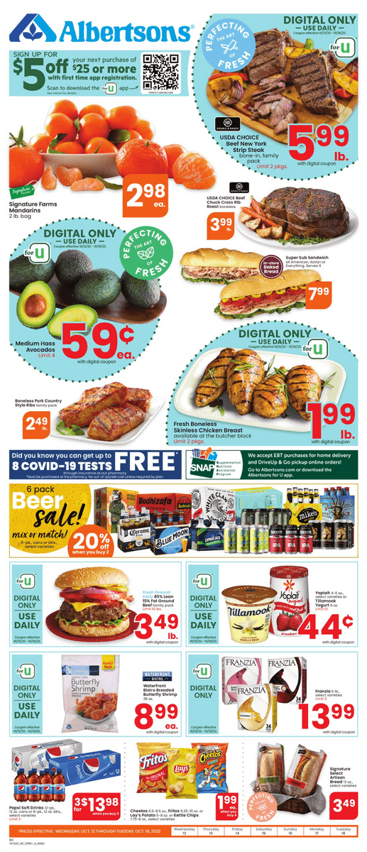 Albertsons Weekly Ad Oct 12 Oct 18, 2022