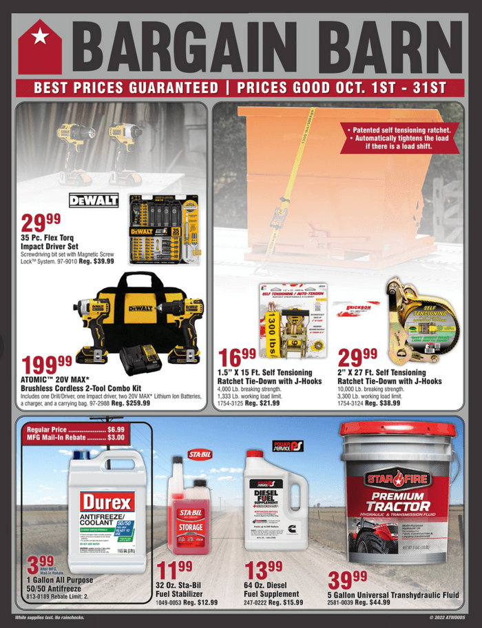 Atwoods Monthly Ad Oct 01 Oct 31, 2022
