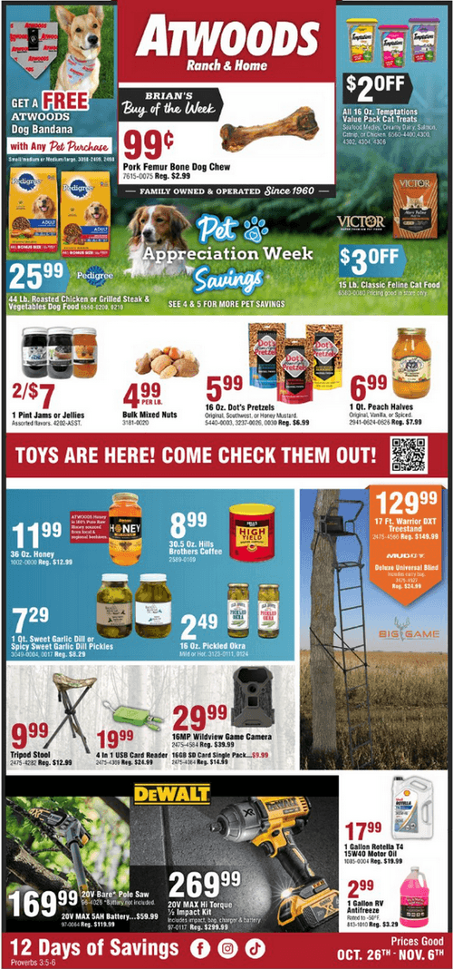 Atwoods Weekly Ad Oct 26 Nov 06, 2022