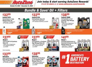 AutoZone Monthly Ad Oct 18 – Nov 14, 2022