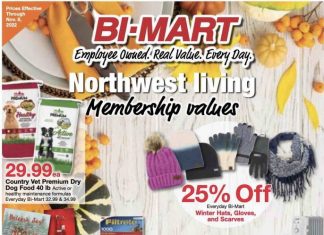 Bi-Mart Weekly Ad Oct 25 – Nov 08, 2022