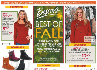 Boscov’s Weekly Ad Oct 13 – Oct 19, 2022