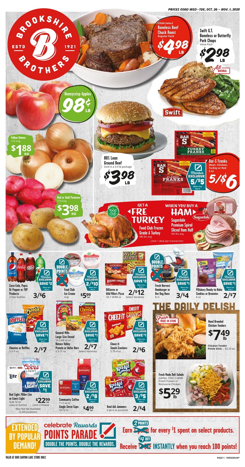 Brookshire Brothers Weekly Ad Oct 26 Nov 01, 2022