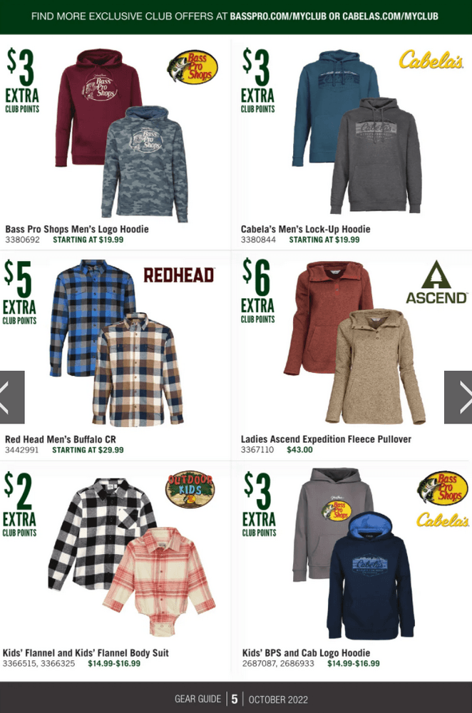 Cabela's Monthly Gear Guide Ad Oct 01 Oct 31, 2022