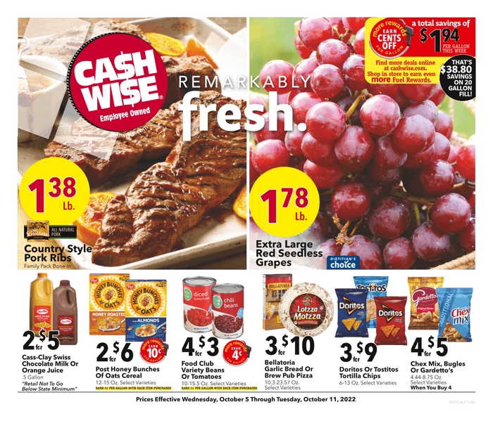 Cash Wise Weekly Ad Oct 05 Oct 11, 2022