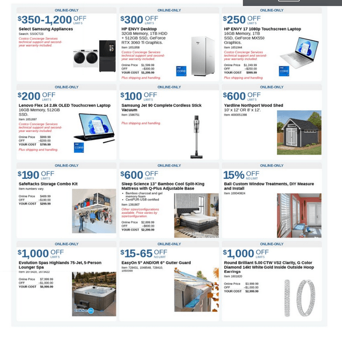 Costco Monthly Ad Oct 01 Oct 31, 2022