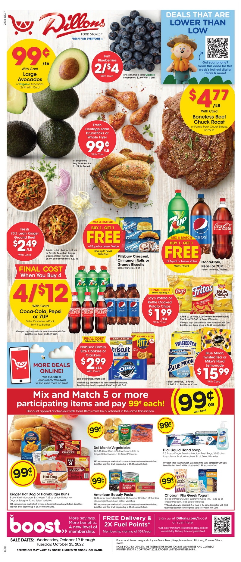 Dillons Weekly Ad Oct 19 Oct 25, 2022 (Halloween Promotion Included)