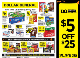 Dollar General Weekly Ad Oct 16 – Oct 22, 2022 (Halloween Promotion Included)