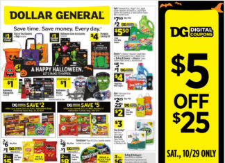Dollar General Weekly Ad Oct 23 – Oct 29, 2022 (Halloween Promotion Included)