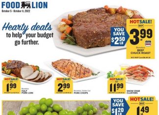Food Lion Weekly Ad Oct 05 – Oct 11, 2022