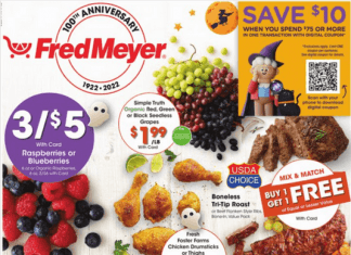 Fred Meyer Weekly Ad Oct 26 – Nov 01, 2022 (Halloween Promotion Included)