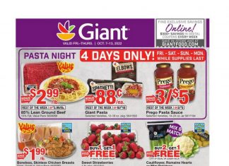 Giant Food Weekly Ad Oct 07 – Oct 13, 2022